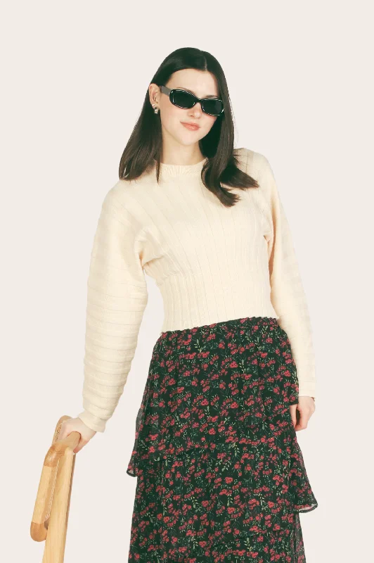 French Style Layla Sculpted 3D Rib Sweater