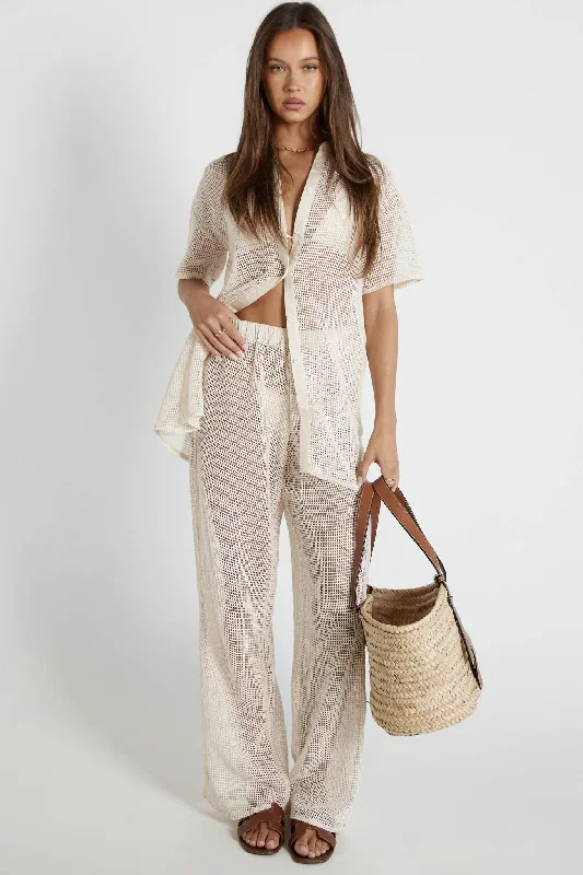 Fashion Comfort SNDYS Hyams Long Knit Pants Sand