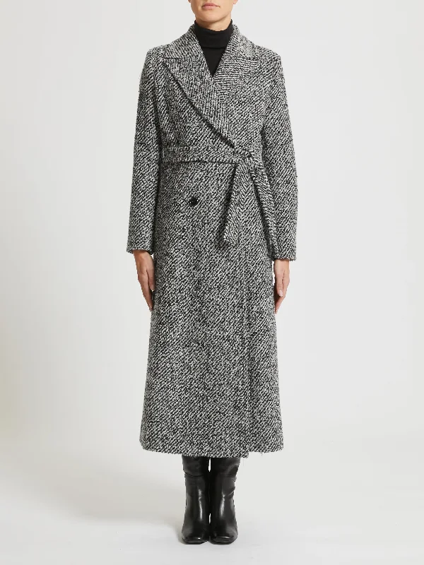 Soft Feel PENNYBLACK Fecola Grey/Black Speckled Coat