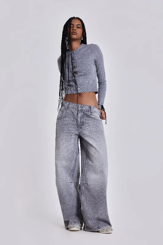 Versatile Comfort Washed Grey Colossus Jeans