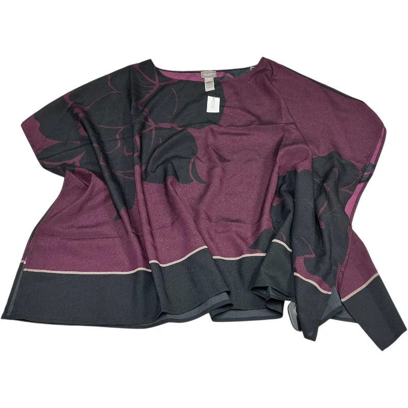 Nightclub Style Top Short Sleeve By Chicos In Purple, Size: L
