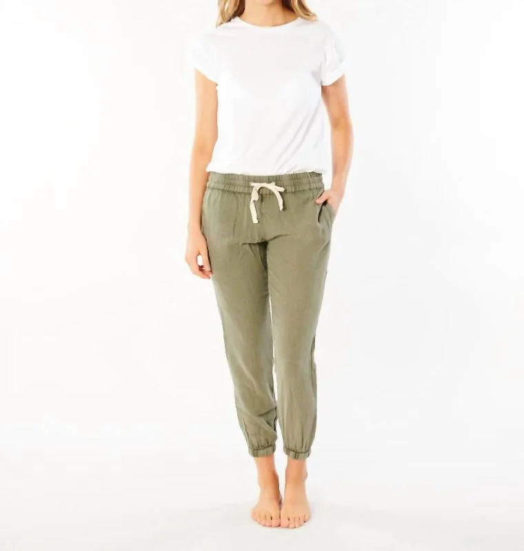 High Street Style Classic Surf Pant In Vetiver