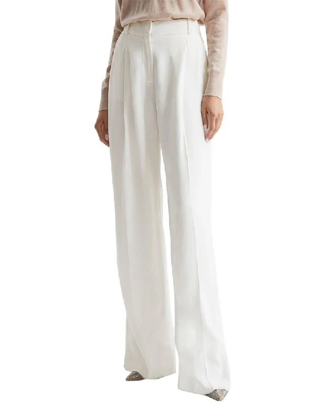 Cozy Shirts Reiss Lottie Wide Leg Pleat Front Trouser